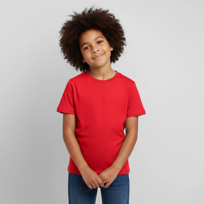Kinder T-Shirt - personalisierbare Vorder- und Rückseite - Rot
