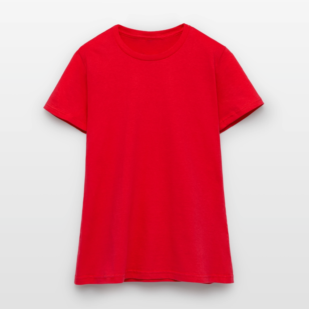 Frauen T-Shirt - personalisierbare Vorder- und Rückseite - Rot