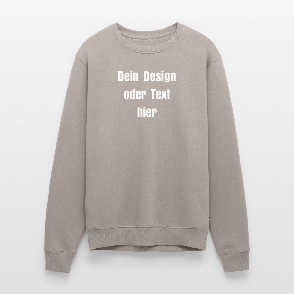 Männer Premium Pullover - personalisierbar - Taupe