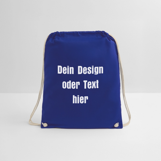 Turnbeutel - personalisierbar - Königsblau
