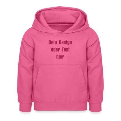 Kinder Hoodie - personalisierbare Vorder- und Rückseite - Pink