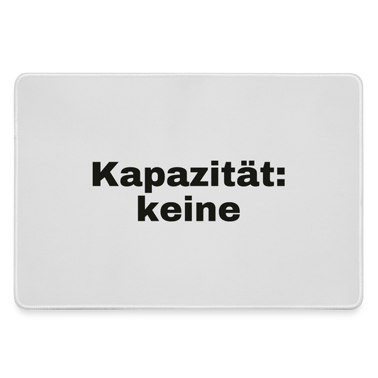 "Kapazität: keine" Motiv-Mousepad, Farbe Grau
