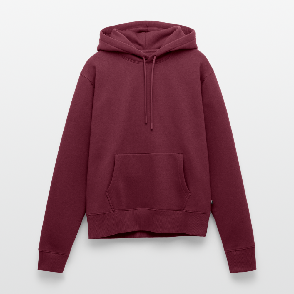 Frauen Premium Hoodie - personalisierbare Vorder- und Rückseite - Burgunderrot