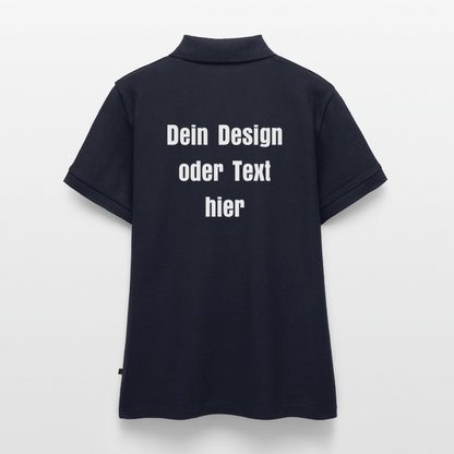 Frauen Premium Bio Polo Shirt - personalisierbar - Navy