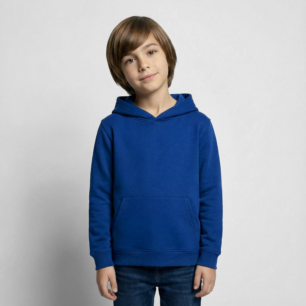 Kinder Hoodie - personalisierbare Vorder- und Rückseite - Royalblau