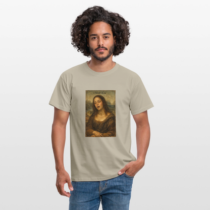 "Moan Lisa" Männer T-Shirt - Sandbeige