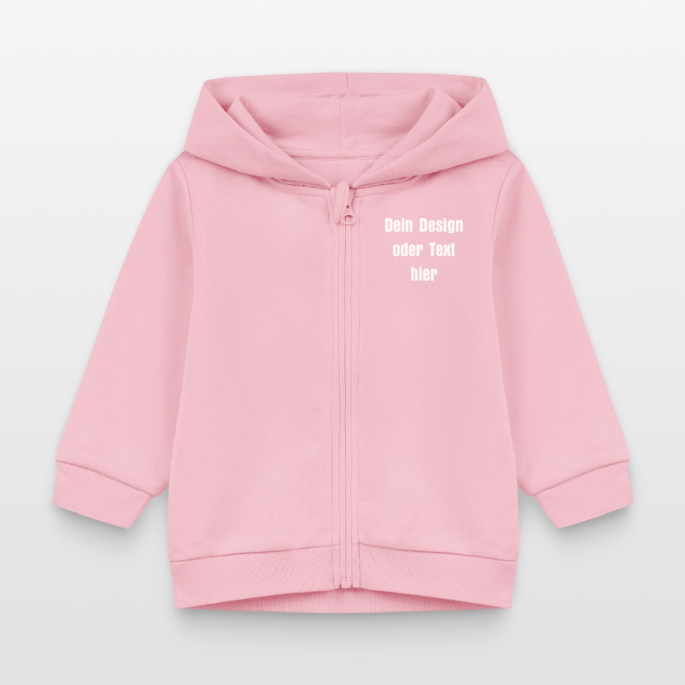 Stanley/Stella Bio Zip Hoodie BABY CONNECTOR - personalisierbar - Hellrosa