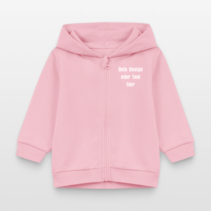 Stanley/Stella Bio Zip Hoodie BABY CONNECTOR - personalisierbar - Hellrosa