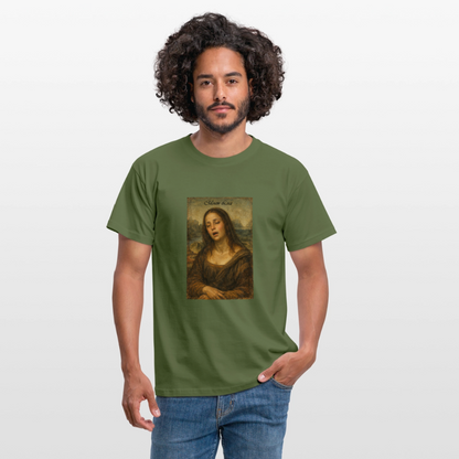 "Moan Lisa" Männer T-Shirt - Militärgrün