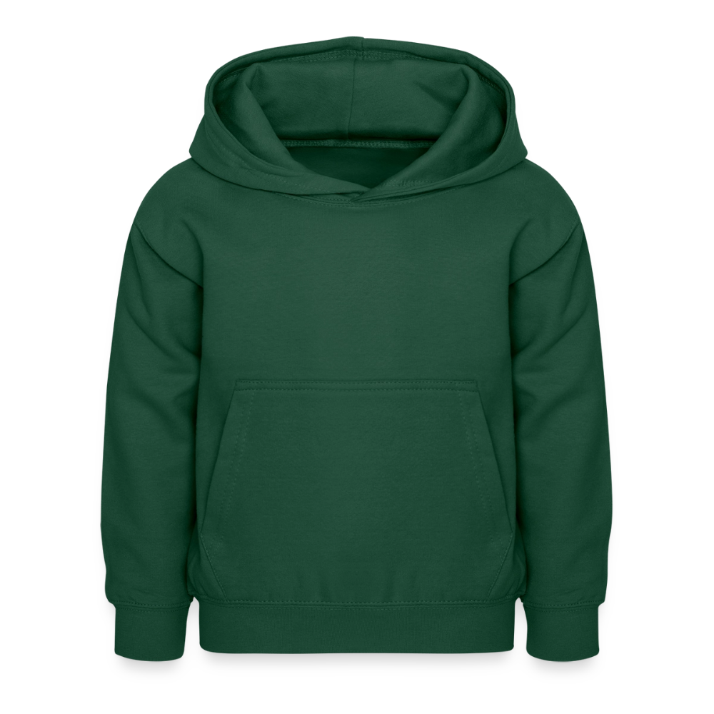 Kinder Hoodie - personalisierbare Vorder- und Rückseite - Flaschengrün