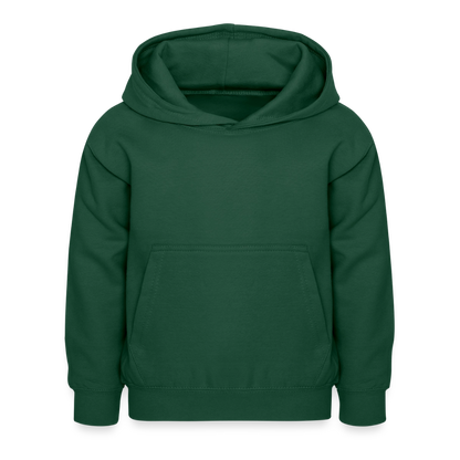 Kinder Hoodie - personalisierbare Vorder- und Rückseite - Flaschengrün