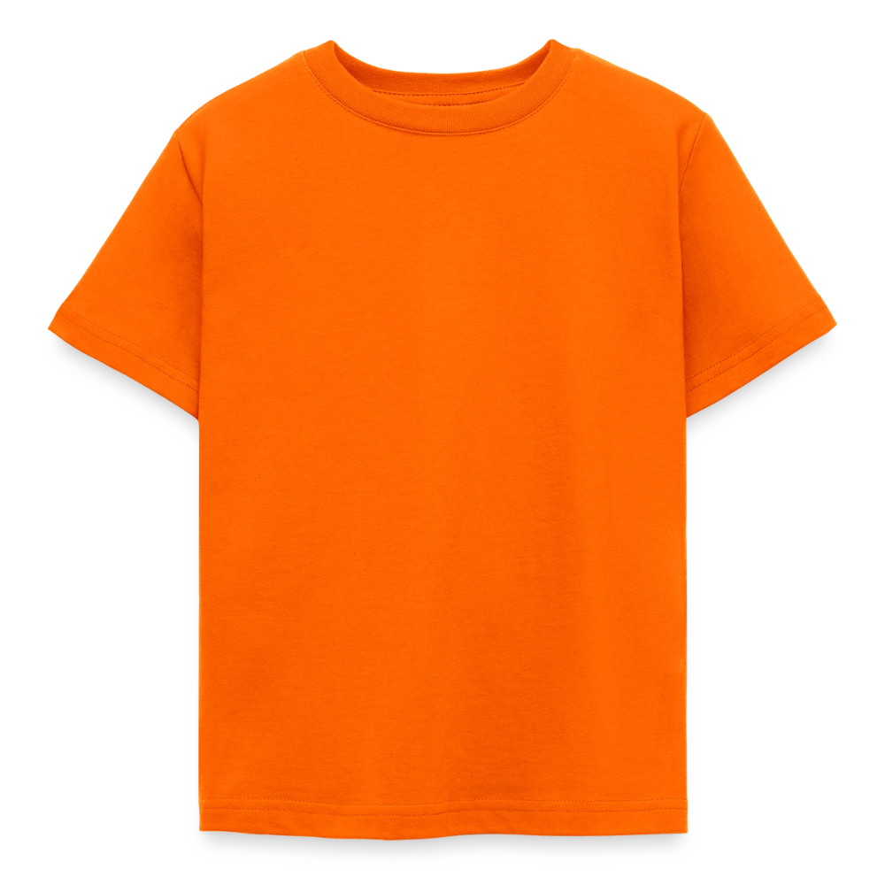 Kinder T-Shirt - personalisierbare Vorder- und Rückseite - Orange
