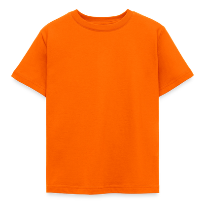 Kinder T-Shirt - personalisierbare Vorder- und Rückseite - Orange