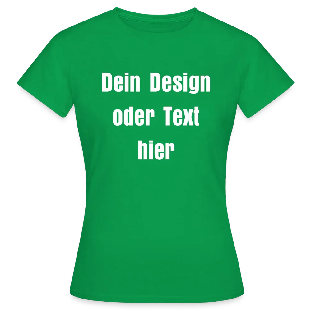 Frauen T-Shirt - personalisierbare Vorder- und Rückseite - Kelly Green