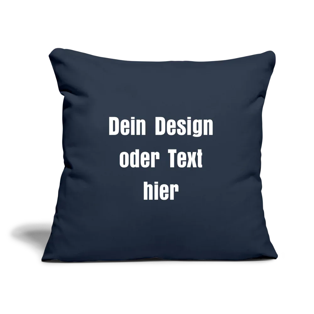 Sofakissenbezug 44 x 44 cm - personalisierbar - Navy
