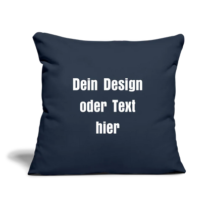 Sofakissenbezug 44 x 44 cm - personalisierbar - Navy