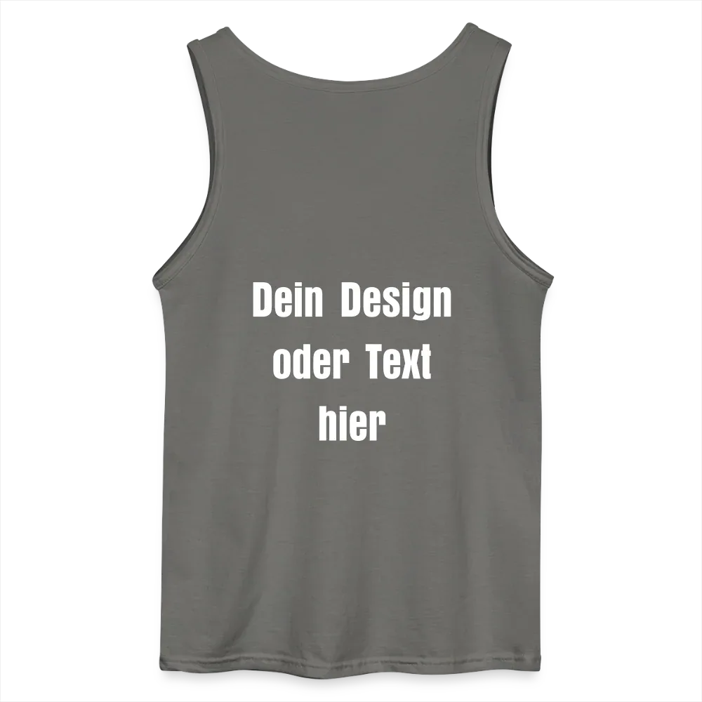 Gildan Männer Tank Top - personalisierbar - Anthrazit