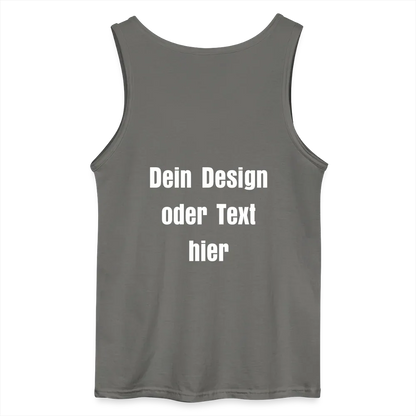 Gildan Männer Tank Top - personalisierbar - Anthrazit