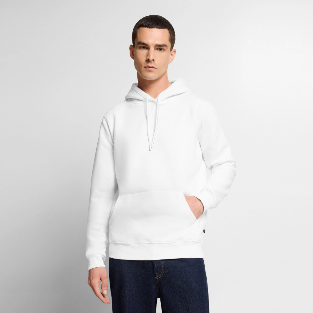 Männer Premium Hoodie - personalisierbare Vorder- und Rückseite - Weiß
