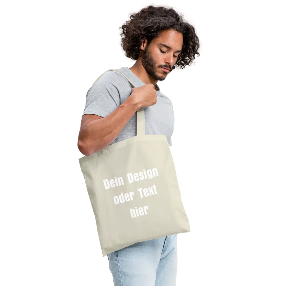 Stoffbeutel aus 100% Baumwolle - personalisierbar - Natur