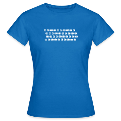 48K ZX Spectrum Motiv-T-Shirt für Frauen, Farbe Royalblau