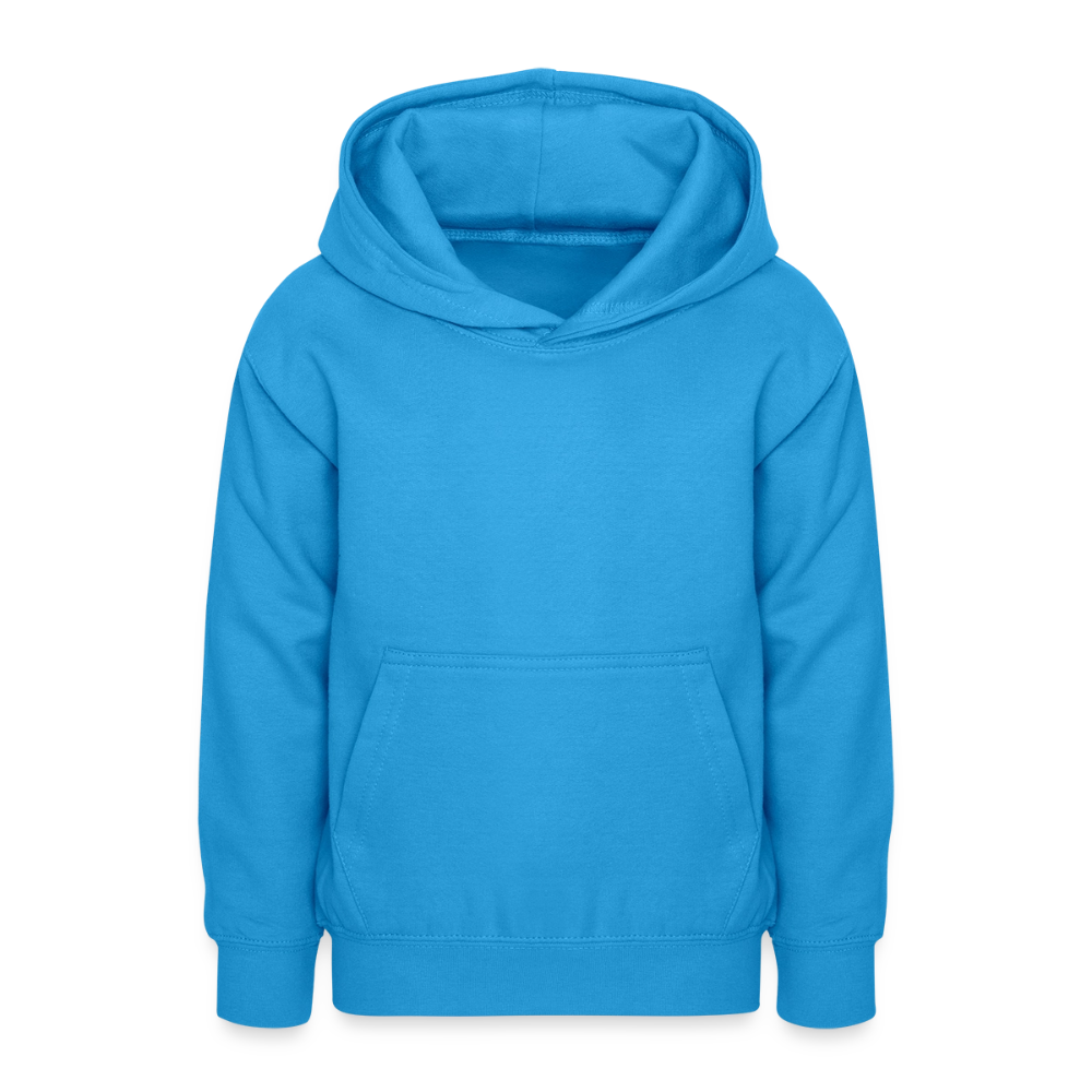Teenager Hoodie - personalisierbare Vorder- und Rückseite - Meeresblau