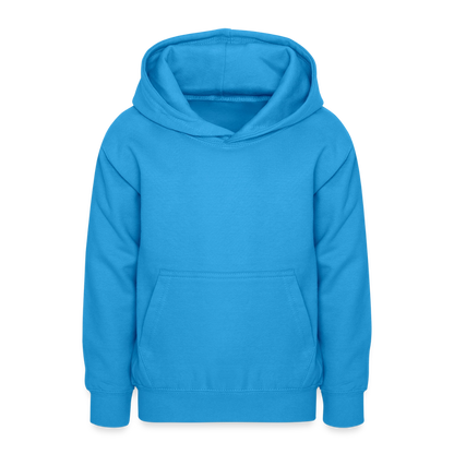 Teenager Hoodie - personalisierbare Vorder- und Rückseite - Meeresblau