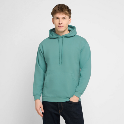 Unisex Hoodie - personalisierbare Vorder- und Rückseite - Pastelltürkis