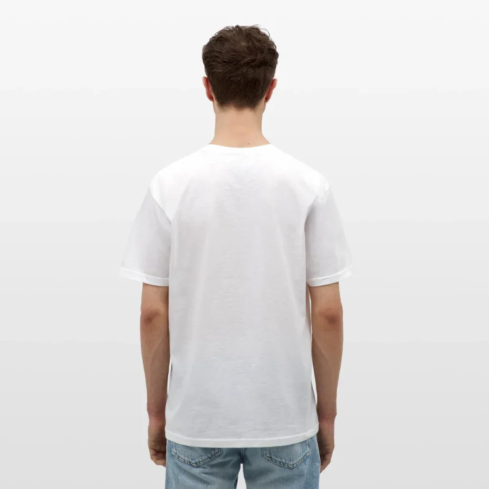 Männer T-Shirt - personalisierbare Vorder- und Rückseite - Weiß