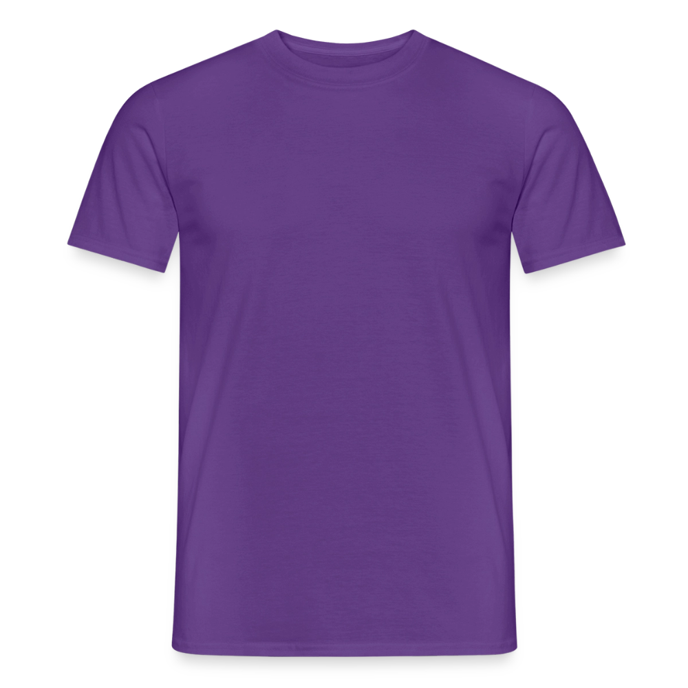 Männer T-Shirt - personalisierbare Vorder- und Rückseite - Lila
