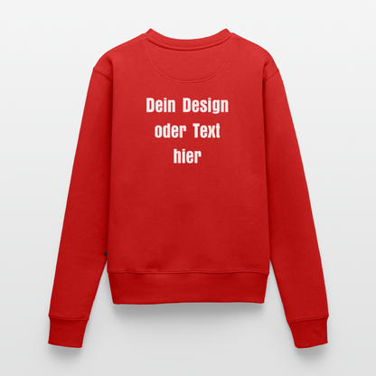 Frauen Premium Pullover - personalisierbar - Rot
