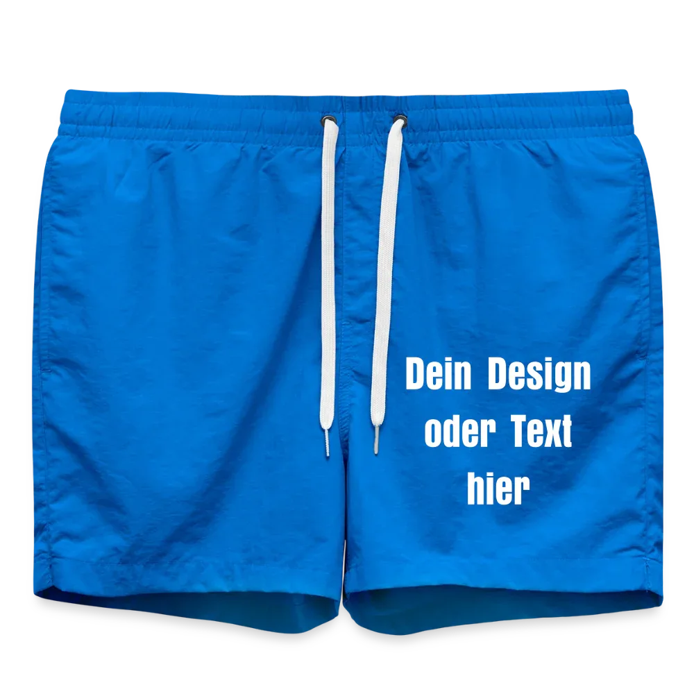 Badeshorts - personalisierbare Vorder- und Rückseite - Cobalt blue