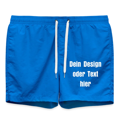 Badeshorts - personalisierbare Vorder- und Rückseite - Cobalt blue