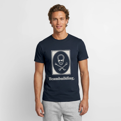 "Teambuilding." Motiv-T-Shirt für Männer, Farbe Navy