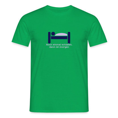 "Schlafen" Motiv-T-Shirt für Männer - Kelly Green