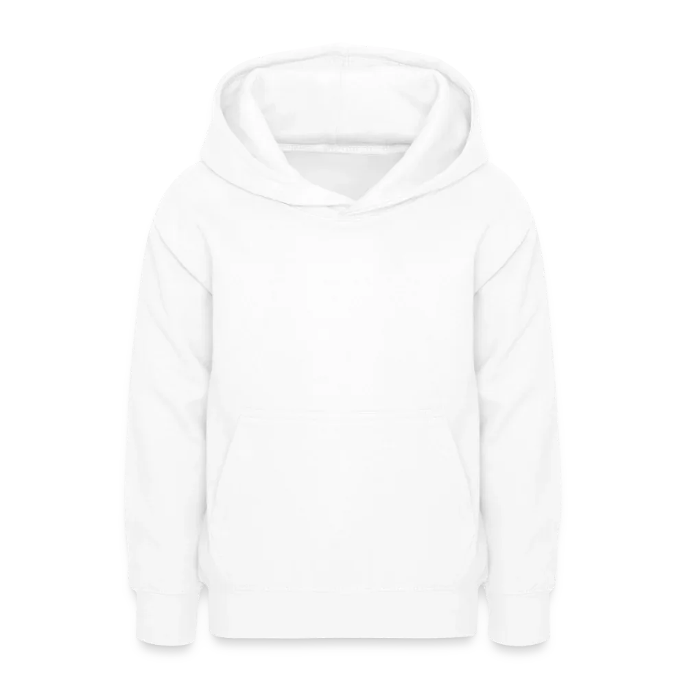 Teenager Hoodie - personalisierbare Vorder- und Rückseite - Weiß