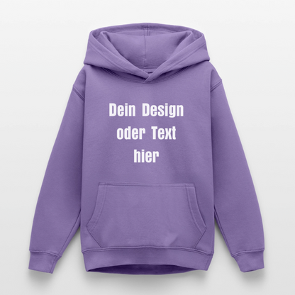 Teenager Hoodie - personalisierbare Vorder- und Rückseite - Lavendel