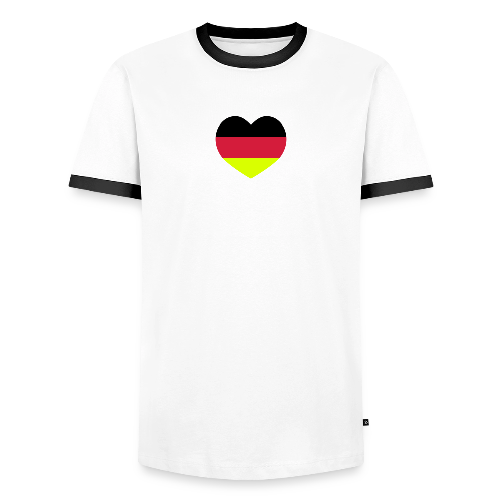 Männer T-Shirt Fussball "Spielmacher" - Weiß/Schwarz