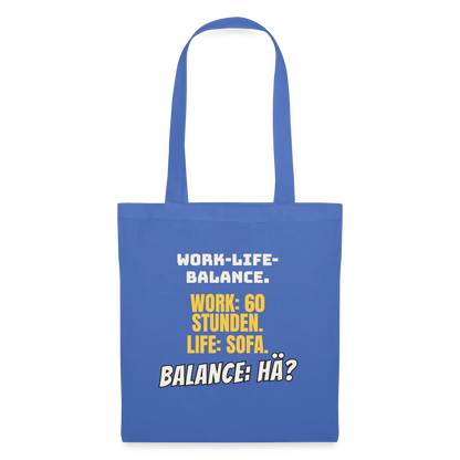 Balance: hä? Stoffbeutel, Farbe Hellblau