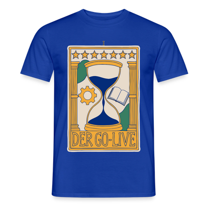 Der Go-Live. Tarot-Motiv Motiv-T-Shirt für Männer, Farbe Dunkelblau