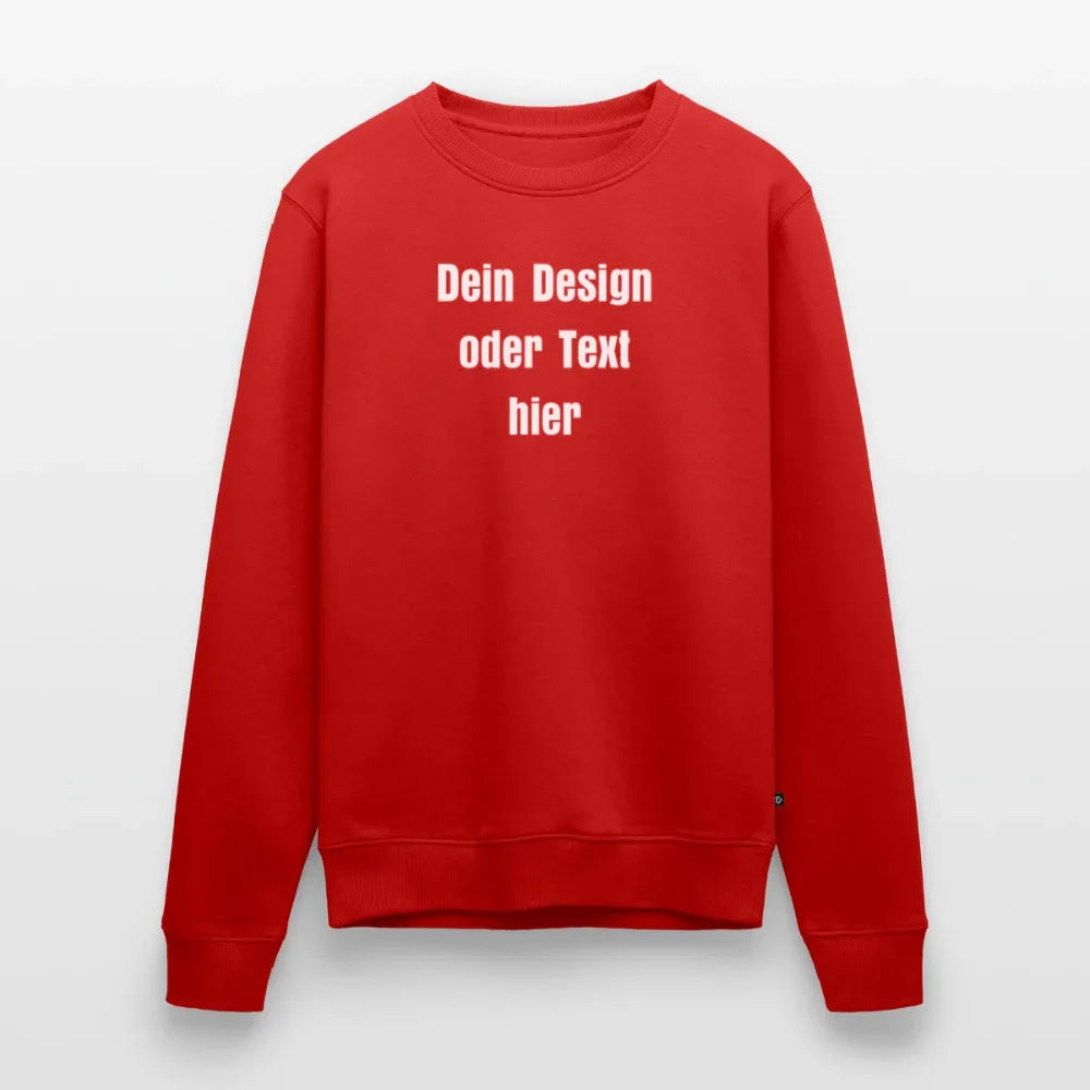 Männer Premium Pullover - personalisierbar - Rot