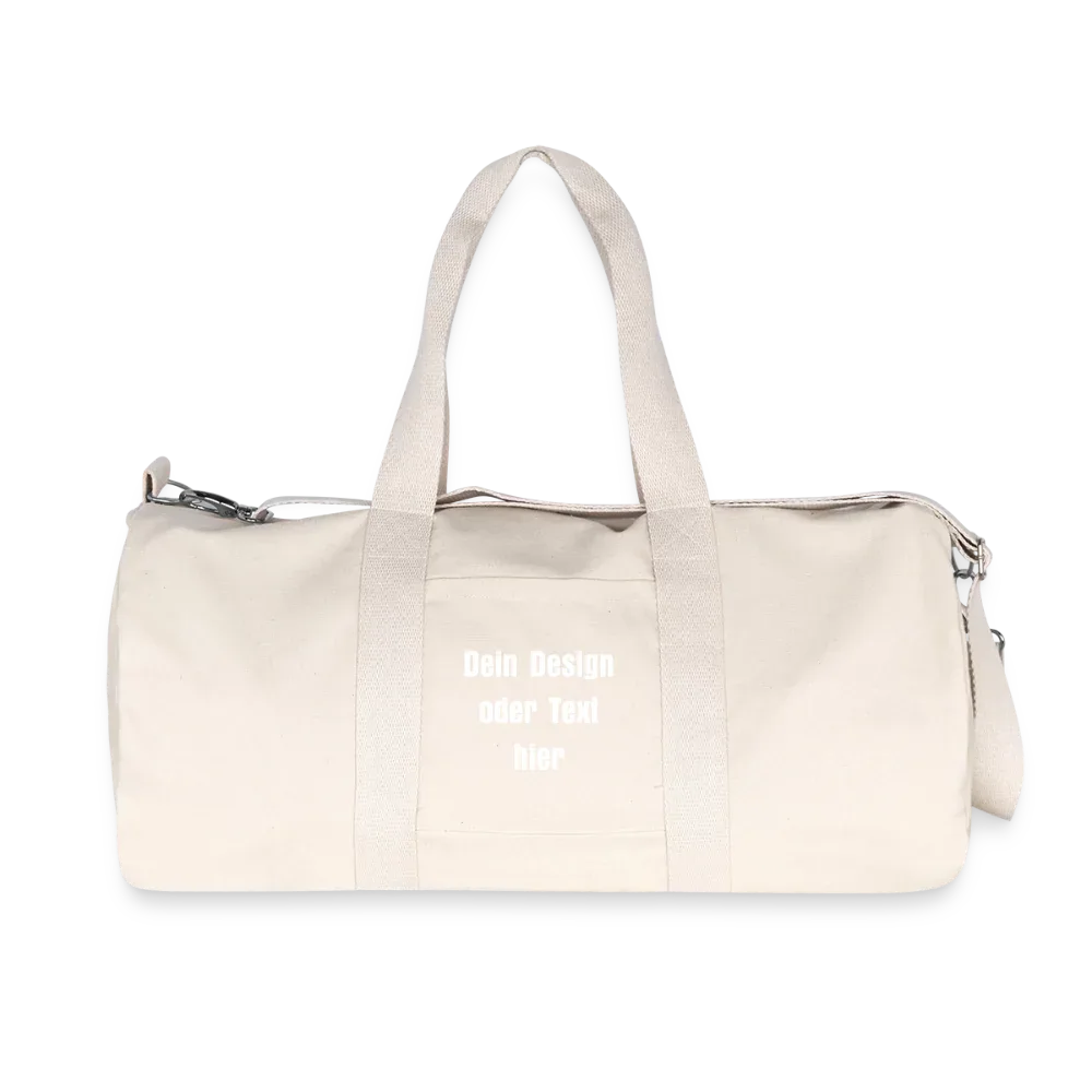 Stanley/Stella recycelte Canvas Duffle Bag - personalisierbar - Naturweiß
