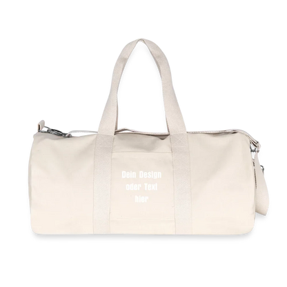Stanley/Stella recycelte Canvas Duffle Bag - personalisierbar - Naturweiß