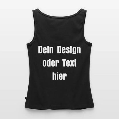Frauen Premium Tank Top - personalisierbar - Schwarz