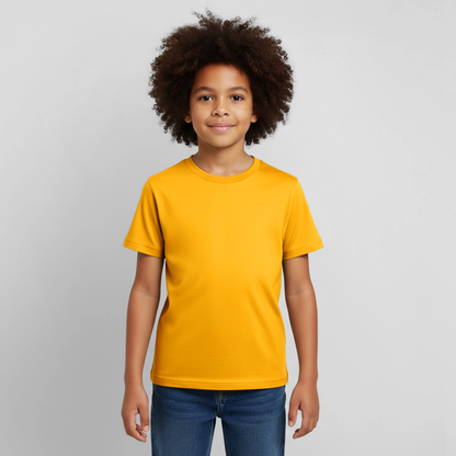 Kinder T-Shirt - personalisierbare Vorder- und Rückseite - Gold