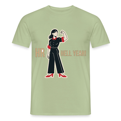 HR. Hell yeah! Motiv-T-Shirt für Männer, Farbe Sage