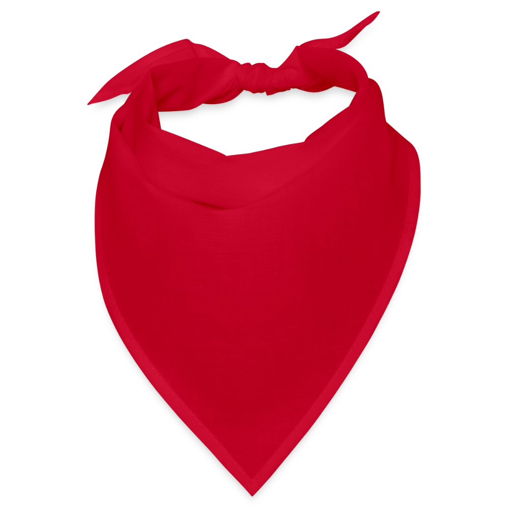 Bandana 100% Baumwolle für Sie und Ihn - personalisierbar - Rot