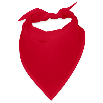 Bandana 100% Baumwolle für Sie und Ihn - personalisierbar - Rot