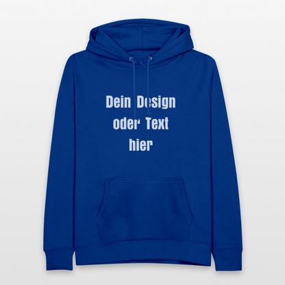 Frauen Hoodie - personalisierbare Vorder- und Rückseite - Royalblau