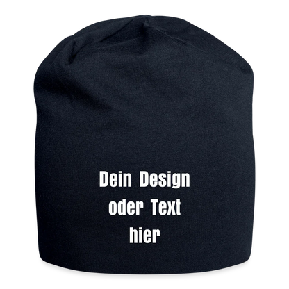 Jersey-Beanie - personalisierbar - French Navy